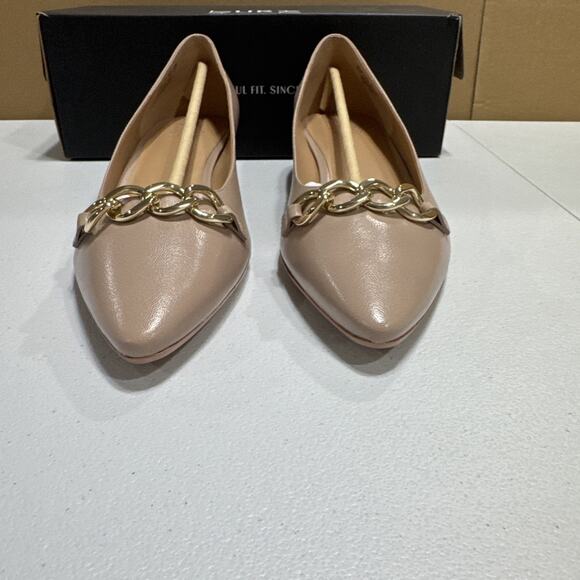 Naturalizer Becca Flat Warm Fawn Tan Leather Shoes Sz 9.5W Slip On H7019L6251 - Picture 6 of 12